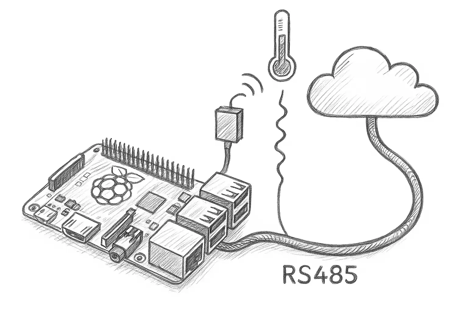 Hero image for Connecting DS18B20 Temperature Sensors to RS485 Bus and Raspberry Pi
